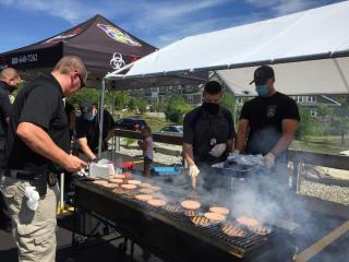 Police Cookout - Outdoors
