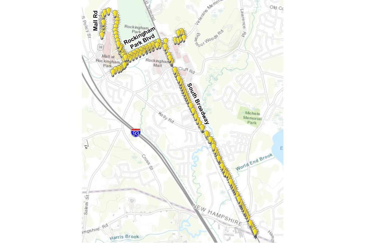 Phase 1 Streetlight LED Conversion Map