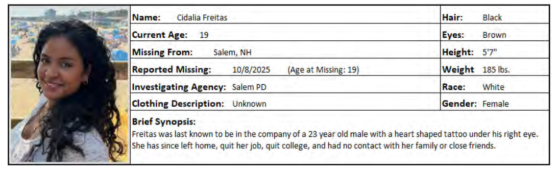 Missing Person Screen shot